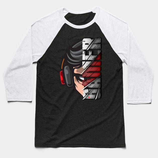 Gamer Baseball T-Shirt by MagMuRe